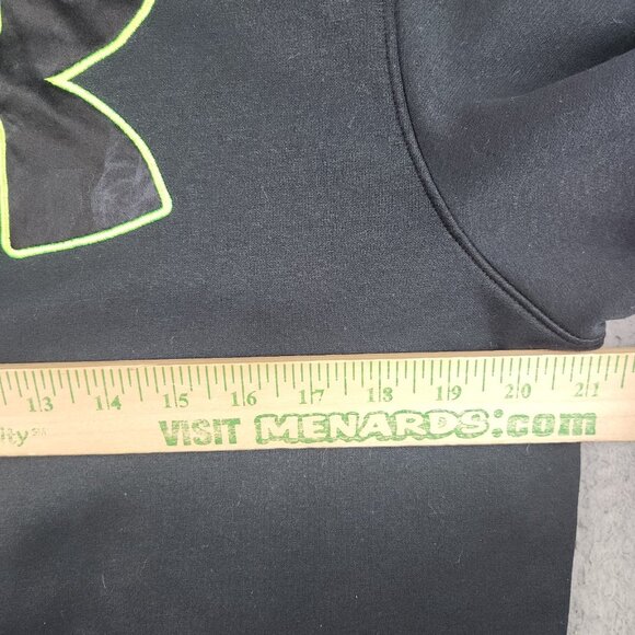 Under Armour Hoodie Men's Medium Loose Black Jumper Pullover Hooded Sweatshirt - Picture 8 of 11